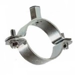Steel tube clamps zinc plated