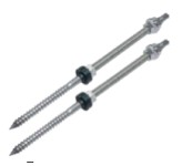 Dowel screws assembled stainless steel A2 Type3