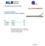 Aerated concrete nail with nut M6x130