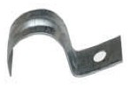 Metal conduit clip single zinc plated